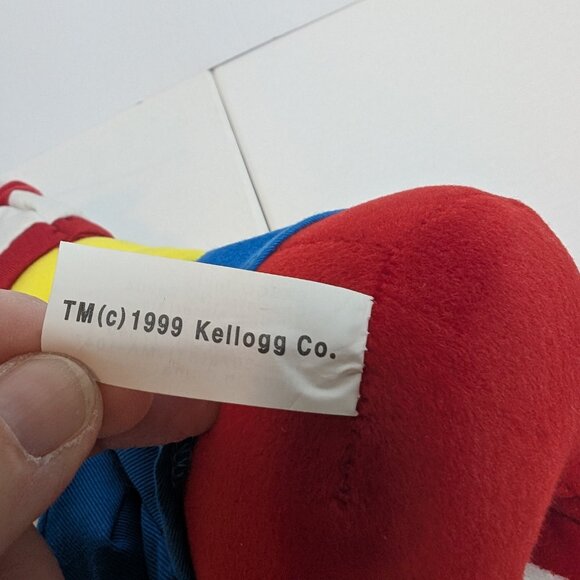 Vintage Kellogg Co. RICE KRISPIES Plush CRACKLE Advertising Toy Cereal Character - Picture 7 of 8